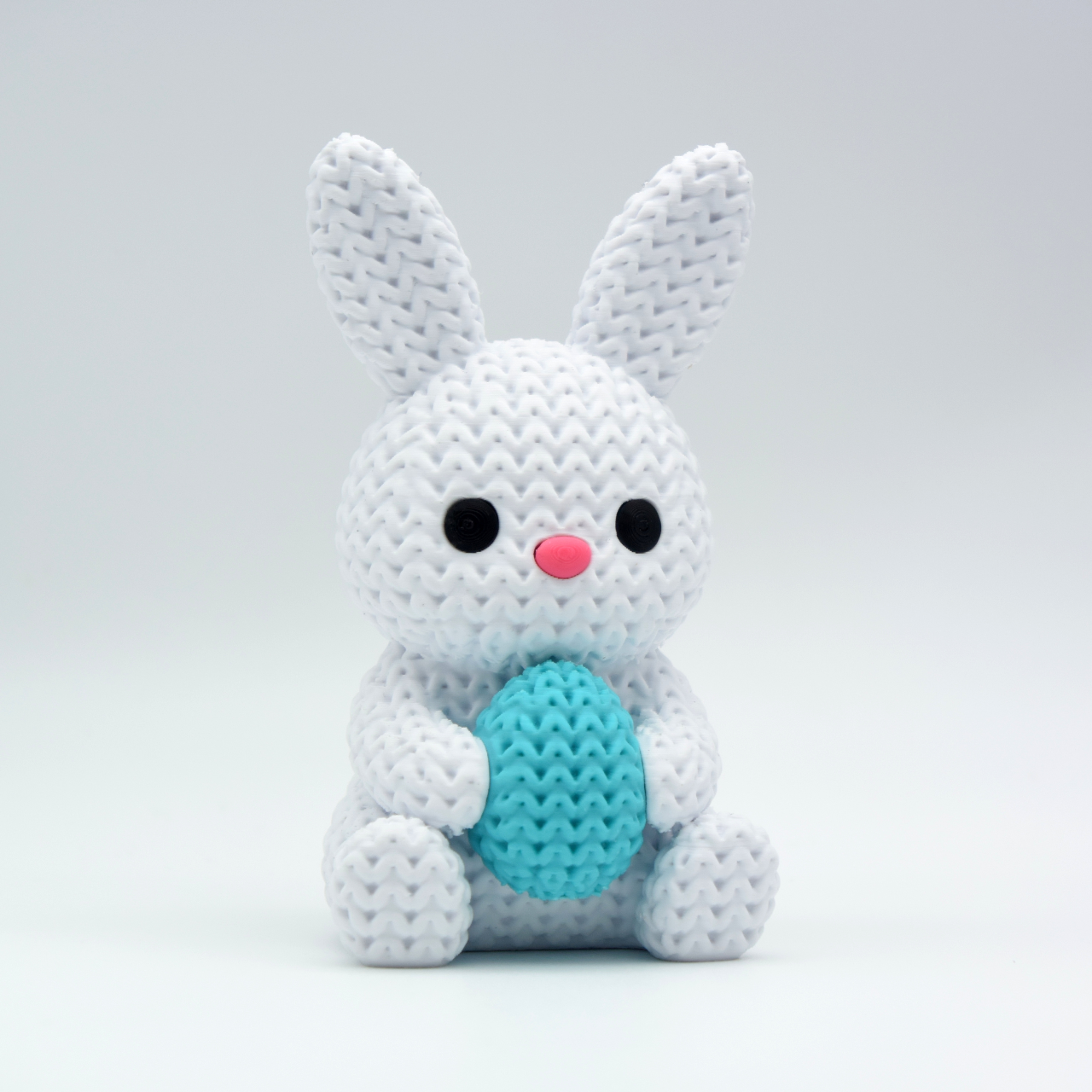 Knitted Bunny With Easter Egg